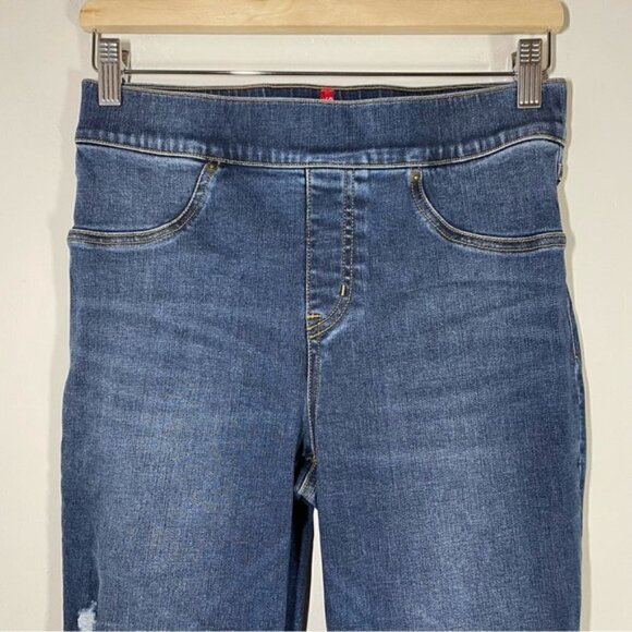 SPANX Distressed Ankle Skinny Jeans size M - Picture 4 of 9